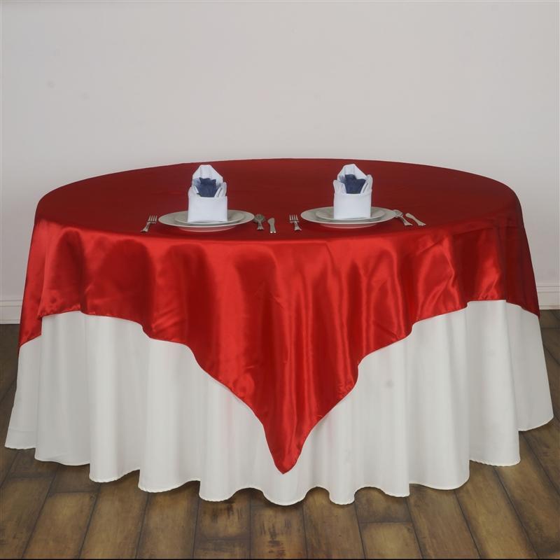 60" x 60" Satin Table Overlay