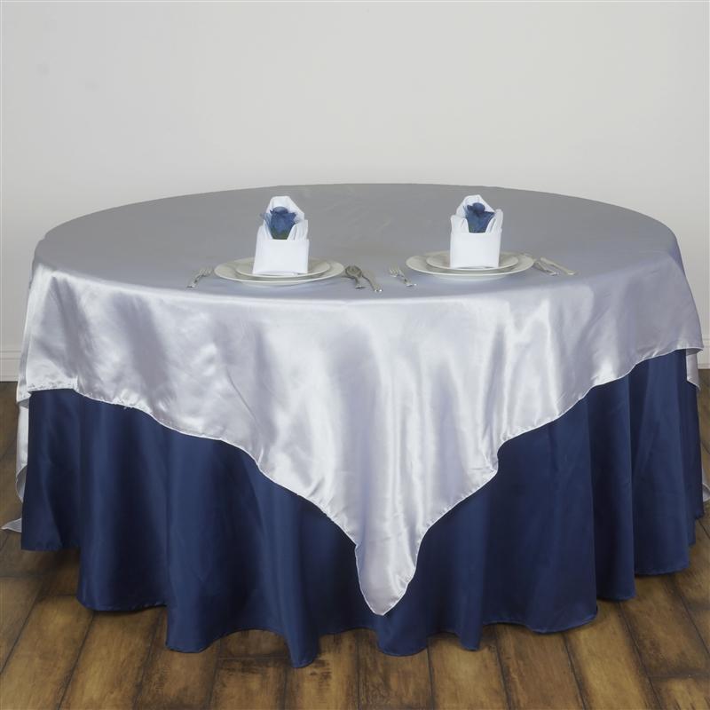 60" x 60" Satin Table Overlay