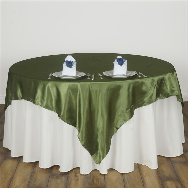 60" x 60" Satin Table Overlay