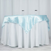 60" x 60" Satin Table Overlay LAY60_STN_BLUE