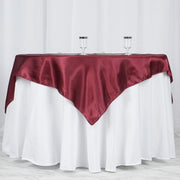 60" x 60" Satin Table Overlay LAY60_STN_BURG
