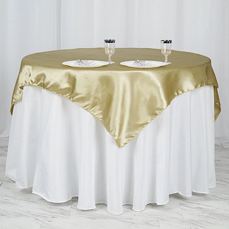 60" x 60" Satin Table Overlay LAY60_STN_CHMP