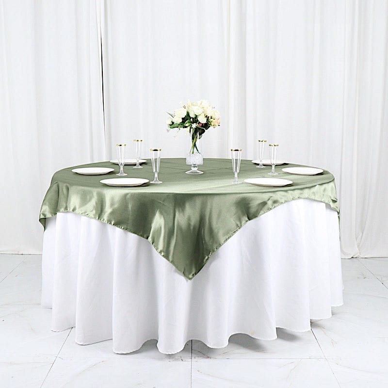 60" x 60" Satin Table Overlay LAY60_STN_DSG