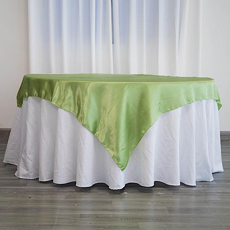 60" x 60" Satin Table Overlay LAY60_STN_SAGE