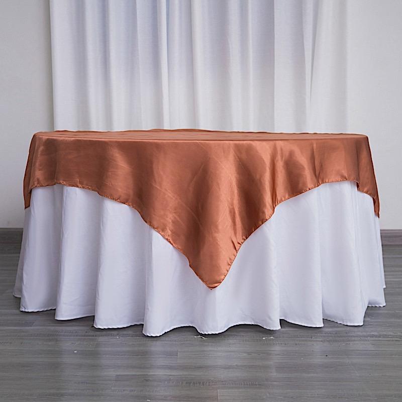 60" x 60" Satin Table Overlay LAY60_STN_TERC