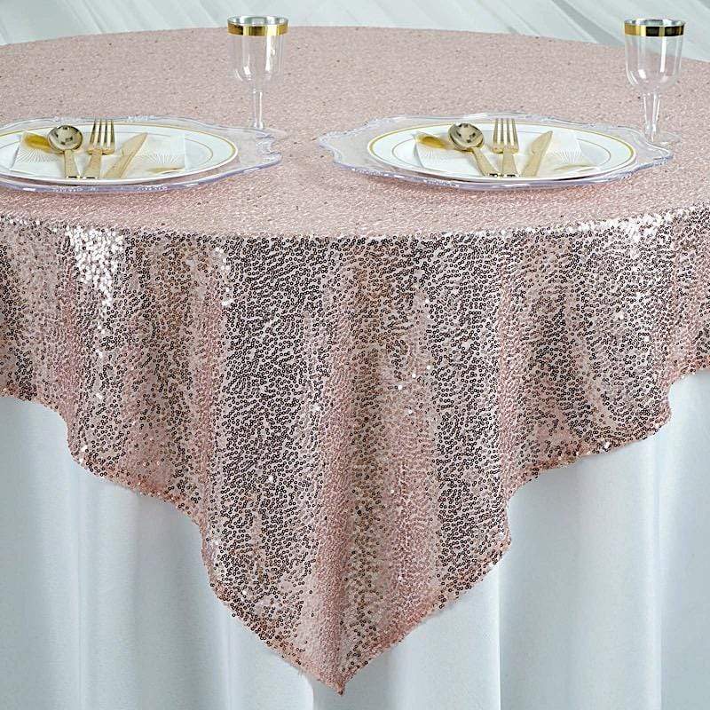 60" x 60" Sequined Table Overlay