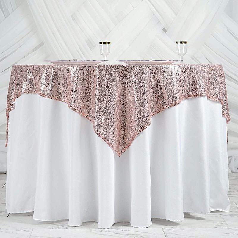 60" x 60" Sequined Table Overlay