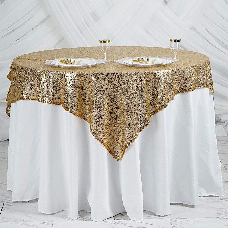 60" x 60" Sequined Table Overlay