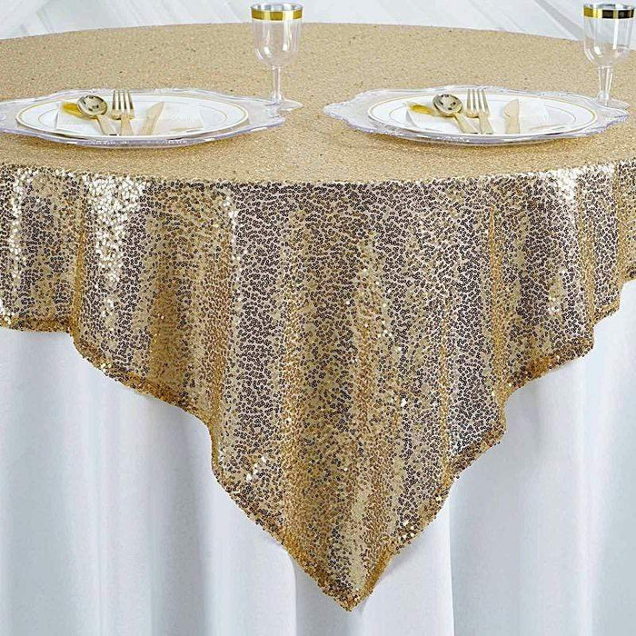 60" x 60" Sequined Table Overlay