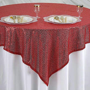 60" x 60" Sequined Table Overlay