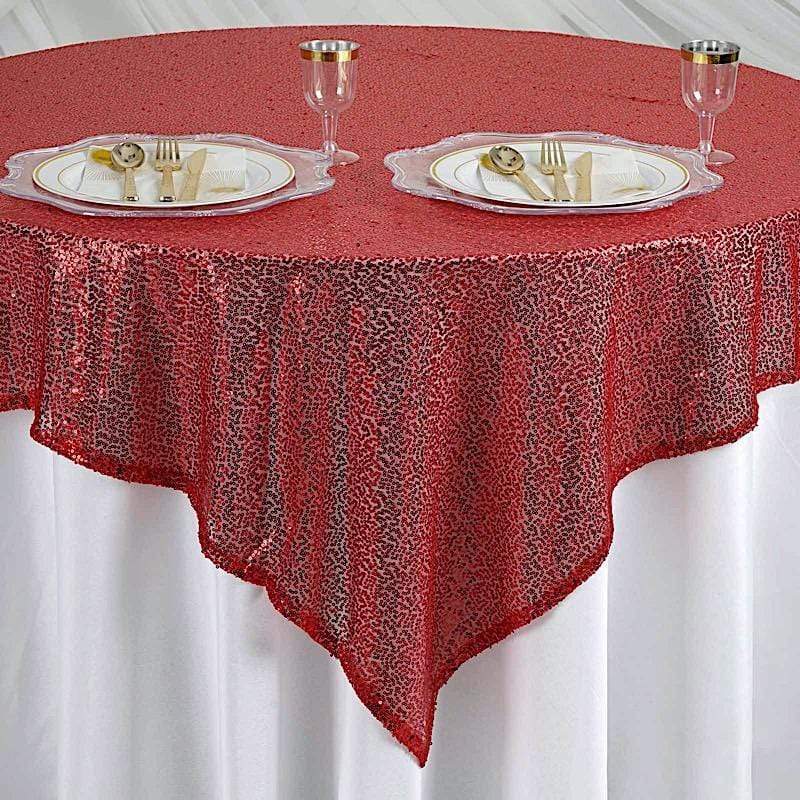 60" x 60" Sequined Table Overlay