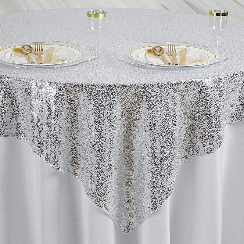 60" x 60" Sequined Table Overlay