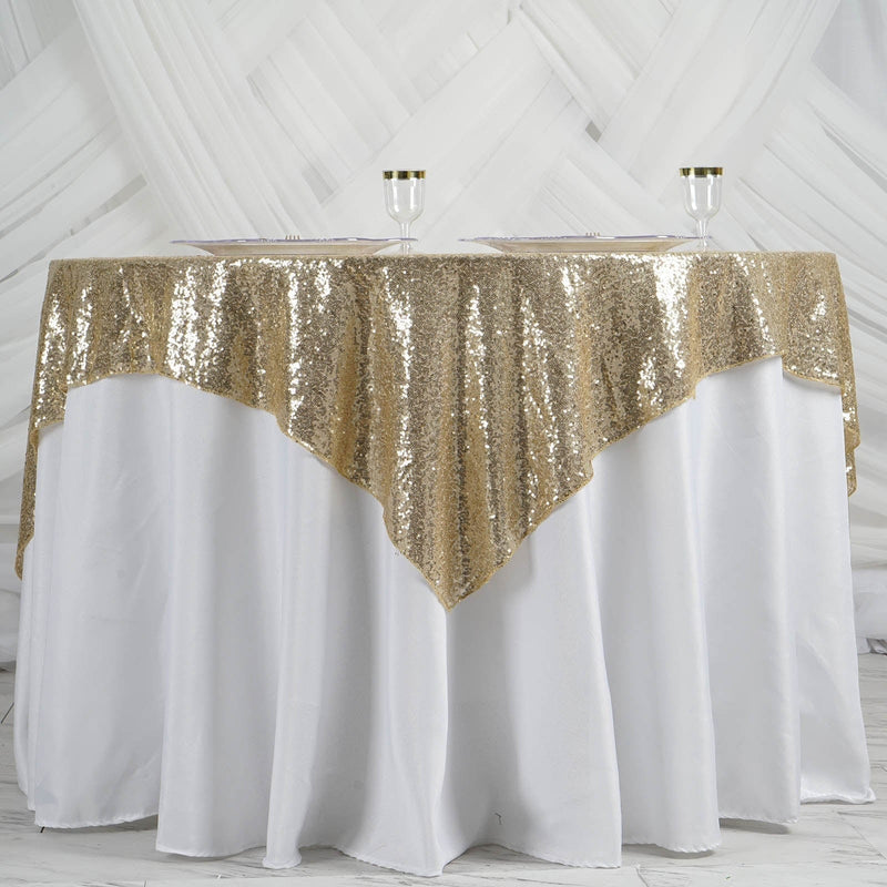 60" x 60" Sequined Table Overlay
