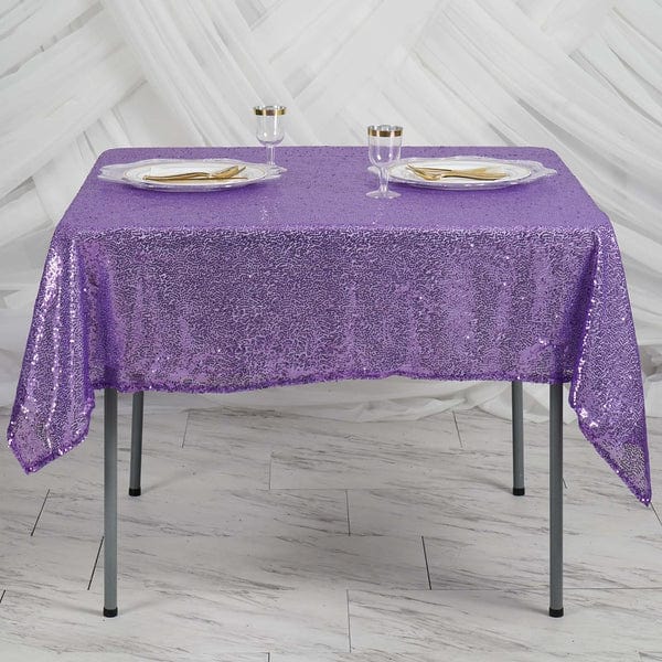 60" x 60" Sequined Table Overlay