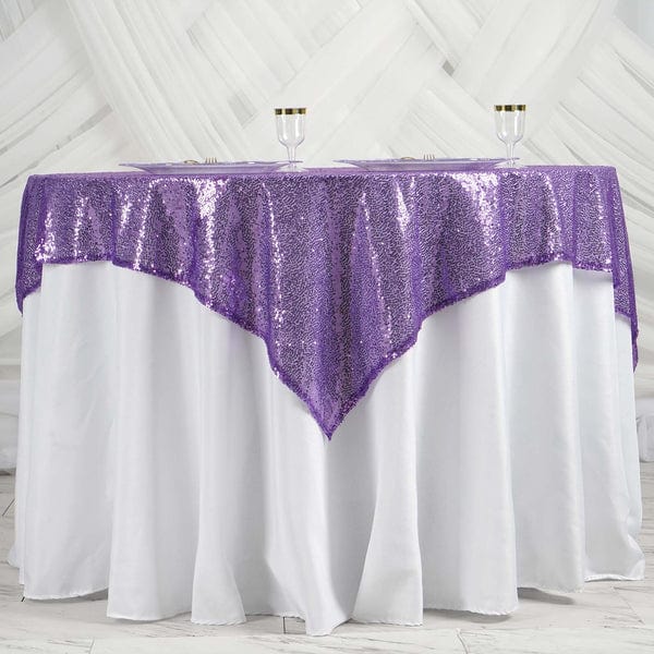 60" x 60" Sequined Table Overlay