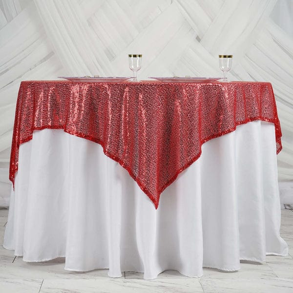 60" x 60" Sequined Table Overlay