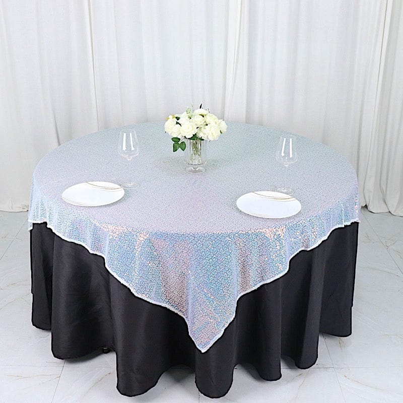 60" x 60" Sequined Table Overlay