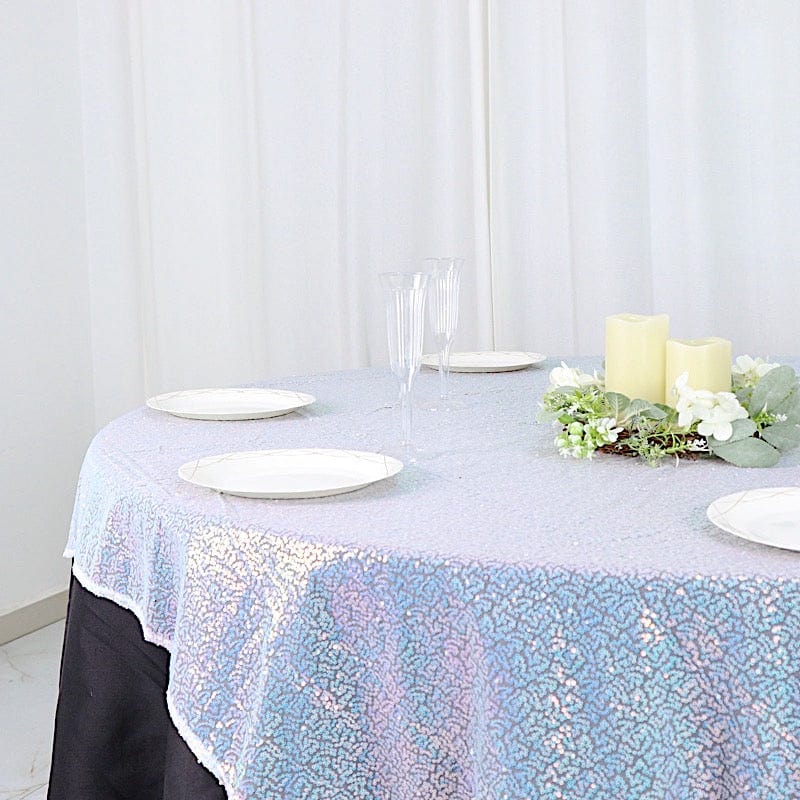 60" x 60" Sequined Table Overlay