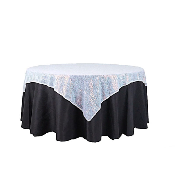 60" x 60" Sequined Table Overlay LAY60_02_ABWB