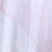 60" x 60" Sheer Organza Table Overlay