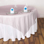 60" x 60" Sheer Organza Table Overlay