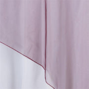 60" x 60" Sheer Organza Table Overlay - Burgundy LAY60_ORG_BURG