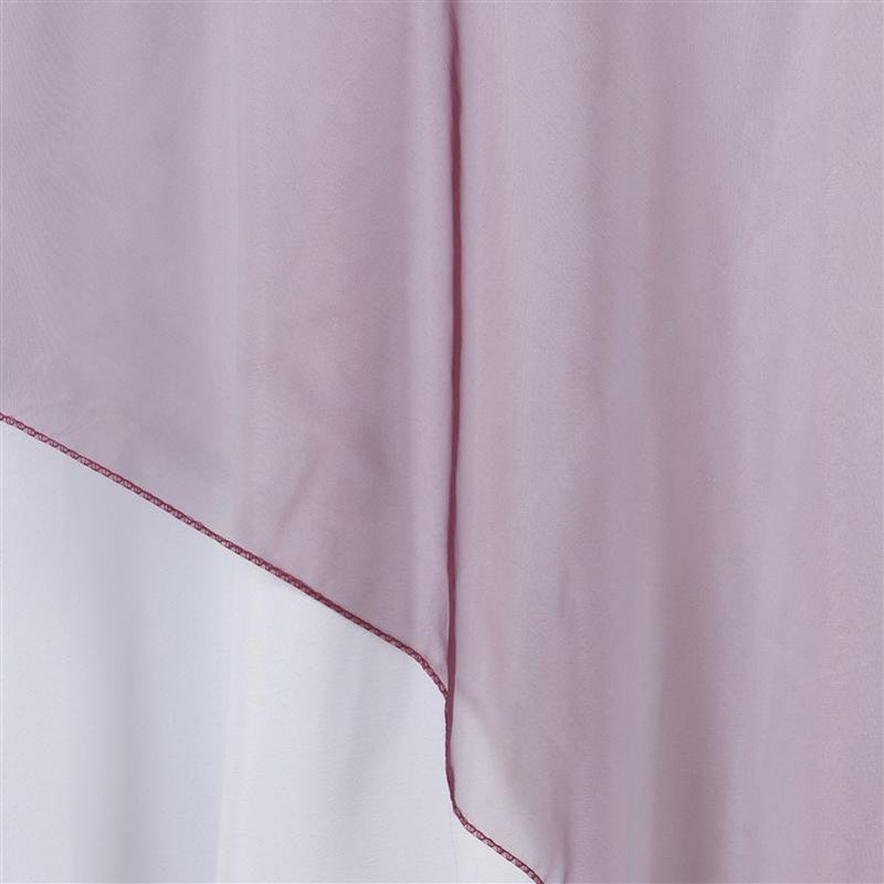 60" x 60" Sheer Organza Table Overlay - Burgundy LAY60_ORG_BURG