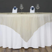 60" x 60" Sheer Organza Table Overlay