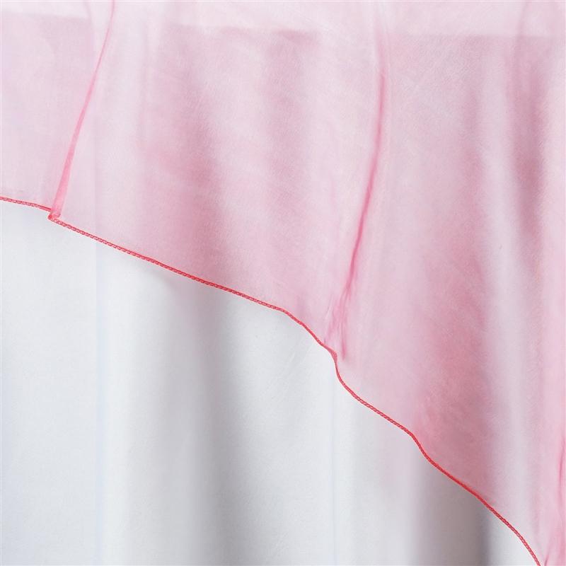 60" x 60" Sheer Organza Table Overlay
