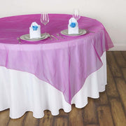 60" x 60" Sheer Organza Table Overlay