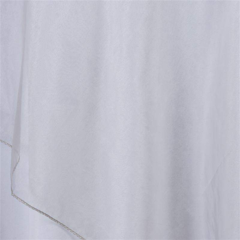 60" x 60" Sheer Organza Table Overlay