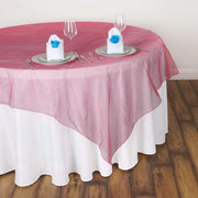 60" x 60" Sheer Organza Table Overlay