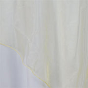60" x 60" Sheer Organza Table Overlay