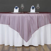 60" x 60" Sheer Organza Table Overlay