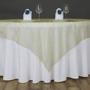 60" x 60" Sheer Organza Table Overlay