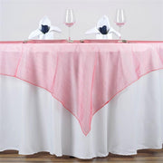 60" x 60" Sheer Organza Table Overlay LAY60_ORG_032