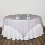 60" x 60" Sheer Organza Table Overlay LAY60_ORG_PINK