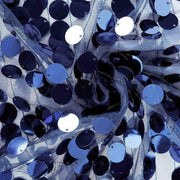 60"x102" Large Payette Sequin Rectangular Tablecloth - Navy Blue TAB_71_60102_NAVY