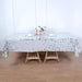 60"x102" Large Payette Sequin Rectangular Tablecloth - Silver TAB_71_60102_SILV