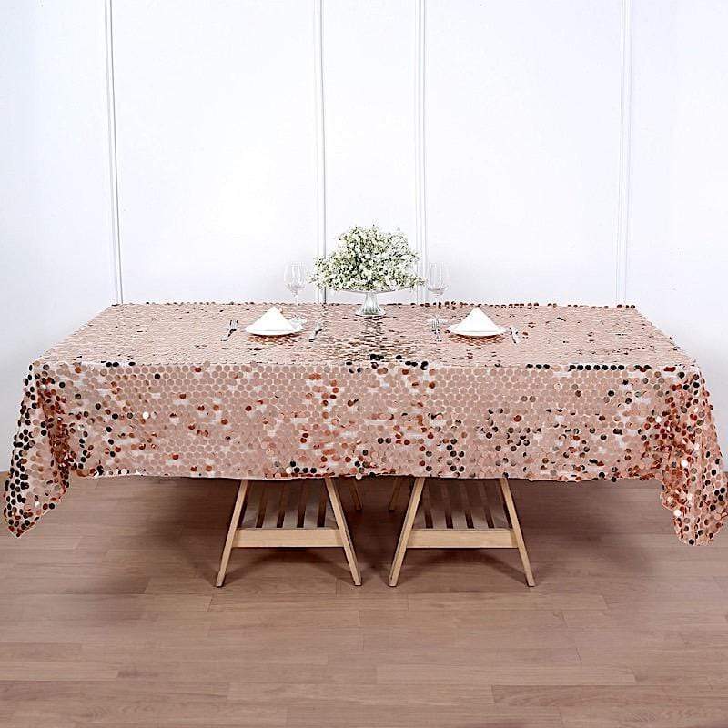 60"x102" Large Payette Sequin Rectangular Tablecloth