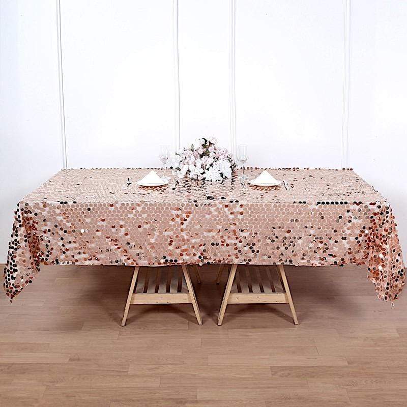 60"x102" Large Payette Sequin Rectangular Tablecloth