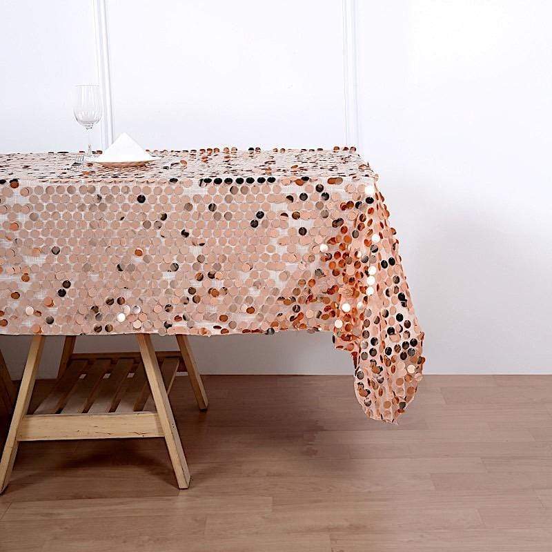 60"x102" Large Payette Sequin Rectangular Tablecloth