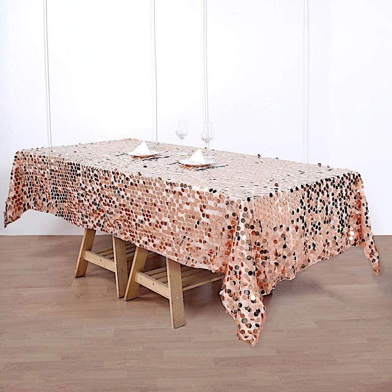 60"x102" Large Payette Sequin Rectangular Tablecloth