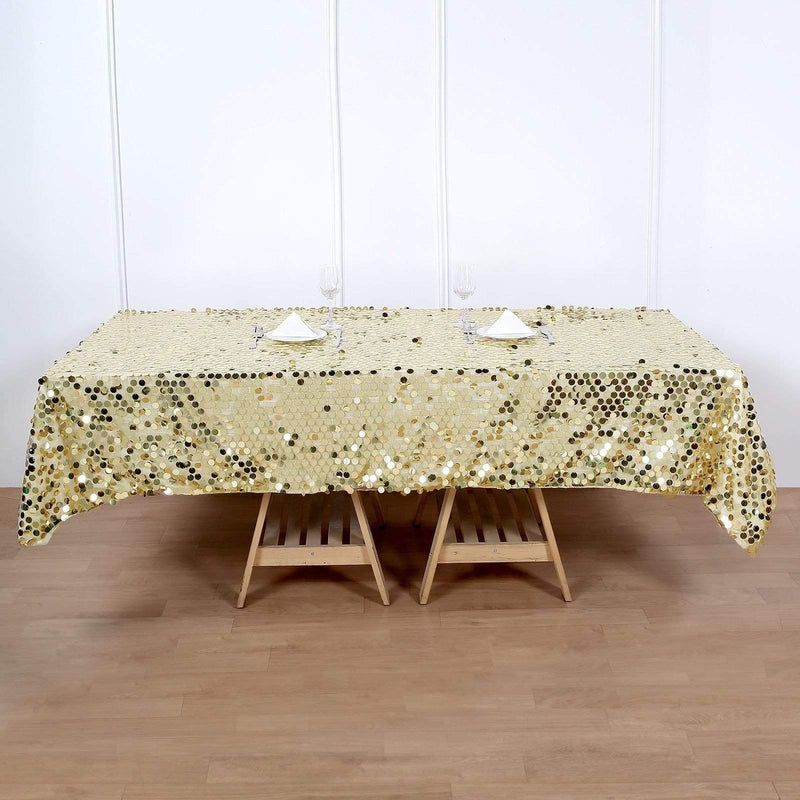60"x102" Large Payette Sequin Rectangular Tablecloth