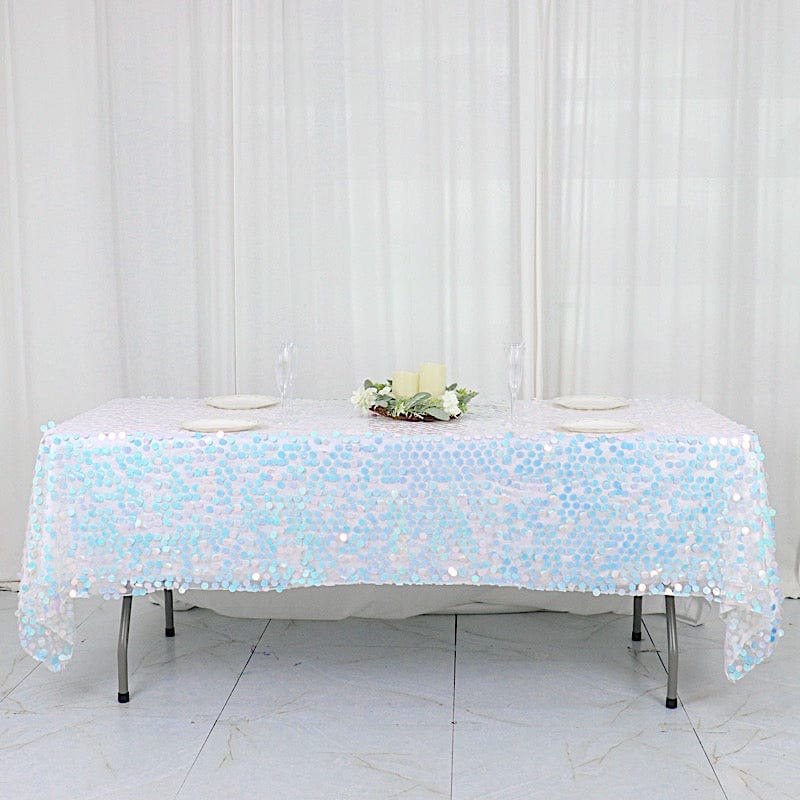 60"x102" Large Payette Sequin Rectangular Tablecloth