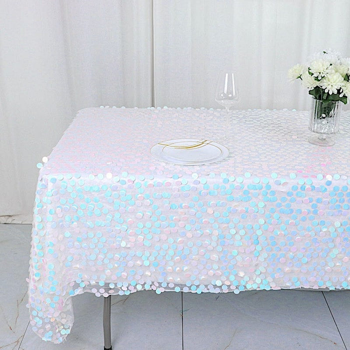 60"x102" Large Payette Sequin Rectangular Tablecloth