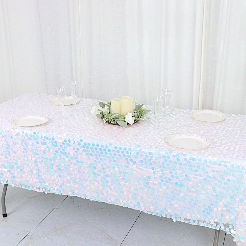 60"x102" Large Payette Sequin Rectangular Tablecloth