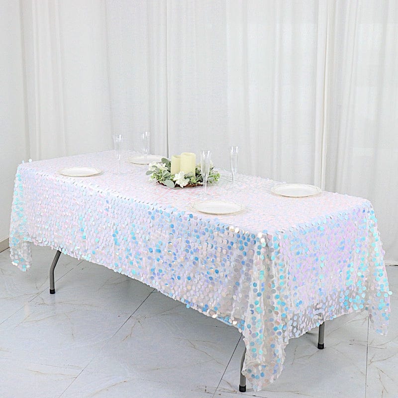 60"x102" Large Payette Sequin Rectangular Tablecloth