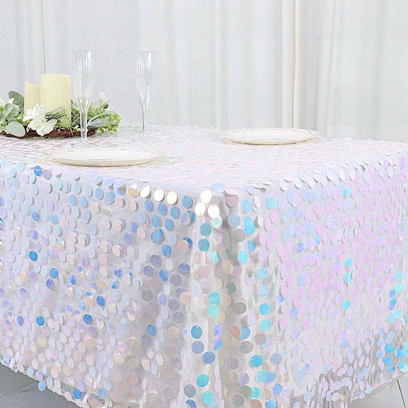 60"x102" Large Payette Sequin Rectangular Tablecloth
