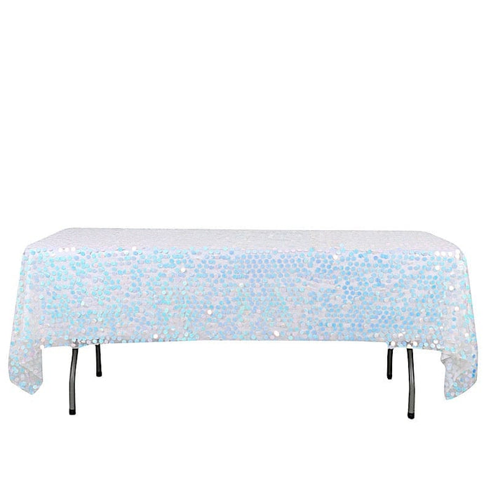 60"x102" Large Payette Sequin Rectangular Tablecloth TAB_71_60102_ABWB